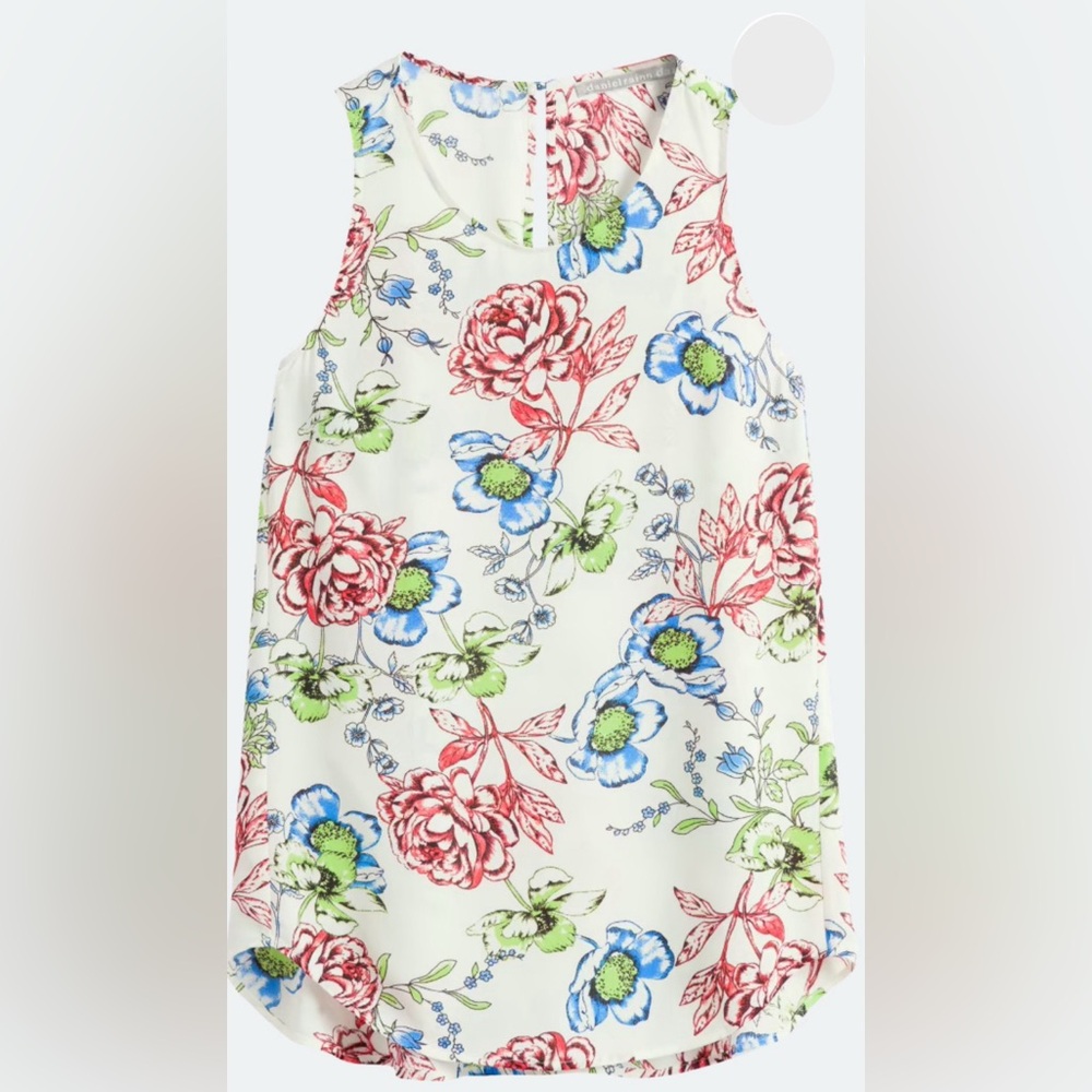 DAINEL RAINN Albado Crew Neck Floral Sleeveless Top - Size Large